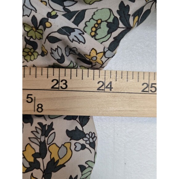 Lands End Shirt Womens 18W Floral Paisley No Iron Supima Cotton Boho Cottagecore - Picture 7 of 8